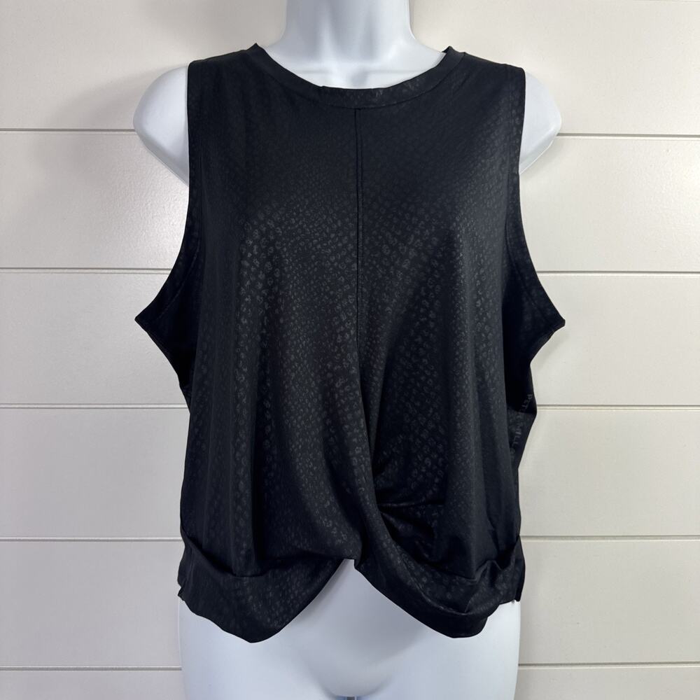 Peter Millar Performance Tank Top Sleeveless Black Snakeskin Print sz XL